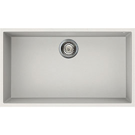 Reginox Quadra 130 1.0 Bowl Undermount Granite Kitchen Sink - White Medium Image