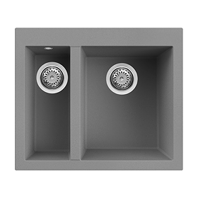 Reginox Quadra 150 1.5 Bowl Inset Granite Kitchen Sink - Titanium