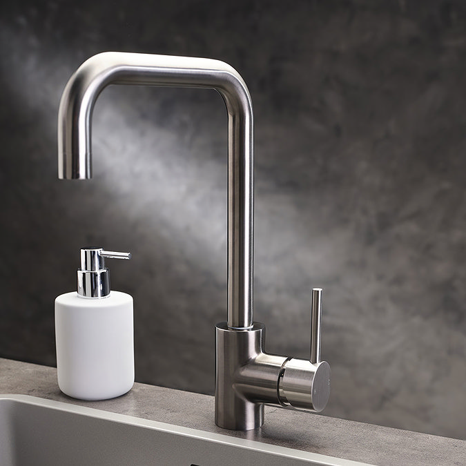 Reginox Rion Single Lever Kitchen Mixer Tap - Gunmetal Grey Profile Large Image