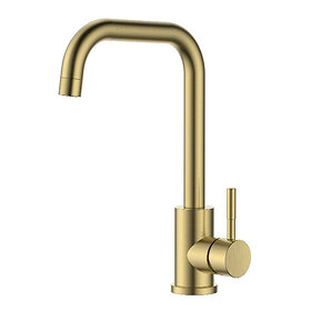 Reginox Salina Single Lever Kitchen Mixer Tap - Gold Large Image