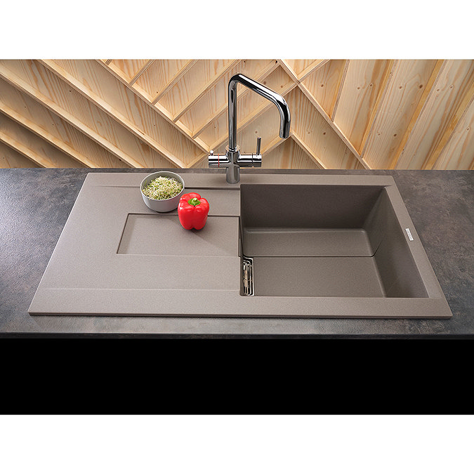 Reginox Smart 480 1.0 Bowl Granite Kitchen Sink - Titanium  Profile Large Image