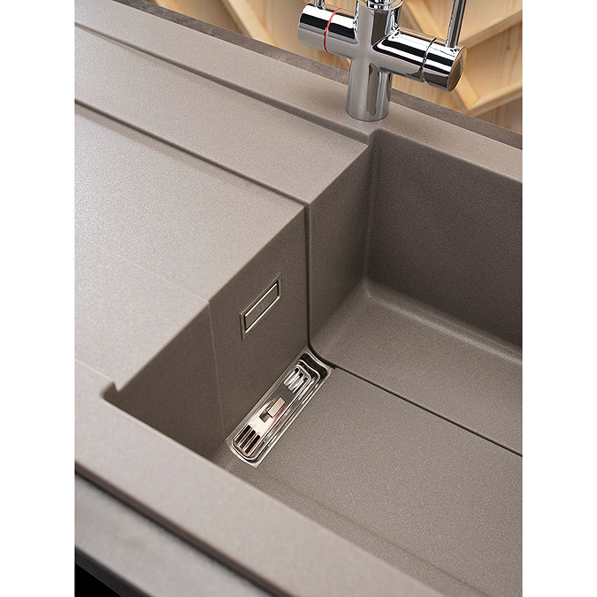 Reginox Smart 480 1.0 Bowl Granite Kitchen Sink - Titanium Feature Large Image