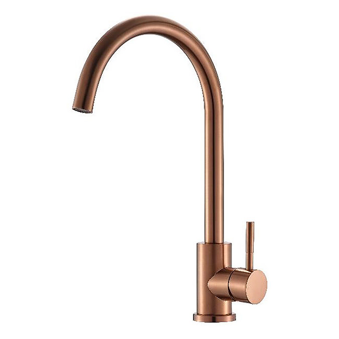 Reginox Taravo Single Lever Kitchen Mixer Tap - Copper Large Image