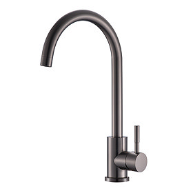 Reginox Taravo Single Lever Kitchen Mixer Tap - Gunmetal Large Image