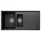 Reginox Tekno 475 1.5 Bowl Granite Kitchen Sink - Black Large Image