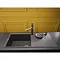 Reginox Tekno 480 1.0 Bowl Granite Kitchen Sink - Black  Profile Large Image