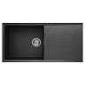 Reginox Tekno 480 1.0 Bowl Granite Kitchen Sink - Black Large Image