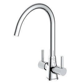 Reginox Thames Dual Lever Kitchen Mixer Tap - Chrome