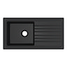 Reginox Traditional Black Ceramic 1.0 Kitchen Sink + Brooklyn Mixer Tap