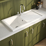 Reginox White Ceramic 1.0 Bowl Kitchen Sink