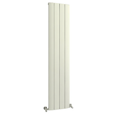 Reina Aleo Vertical Aluminium Radiator - White Profile Large Image