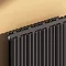 Reina Andes Vertical Double Panel Aluminium Radiator - Anthracite Profile Large Image