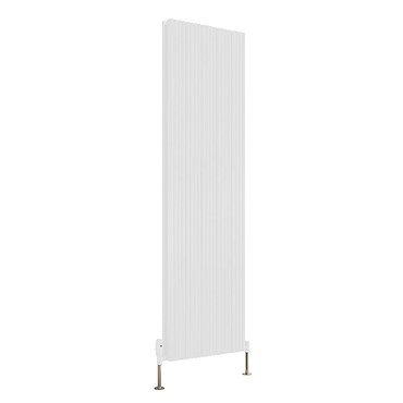 Reina Andes Vertical Double Panel Aluminium Radiator - White  Profile Large Image