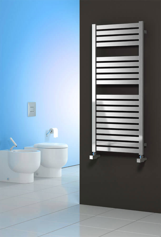 Reina Aosta Stainless Steel Radiator - Satin Large Image