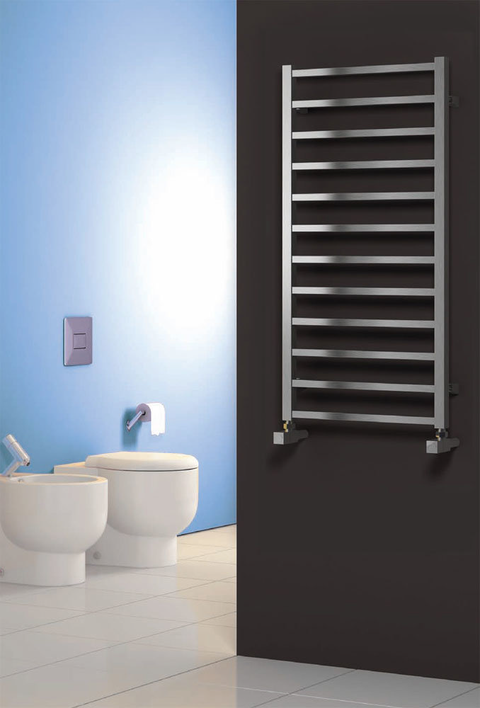 Reina Arden Stainless Steel Radiator - Polished Large Image