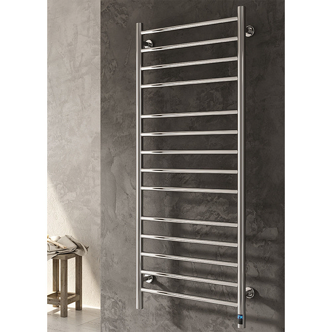 Reina Arnage H800 x W500mm Dry Electric Heated Towel Rail Profile Large Image