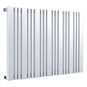 Reina Bonera Horizontal Steel Designer Radiator - White Large Image
