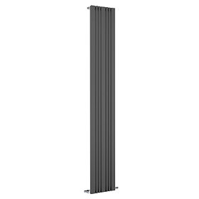 Reina Bonera Vertical Steel Designer Radiator - Anthracite Large Image