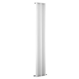 Reina Bonera Vertical Steel Designer Radiator - White Large Image