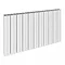 Reina Bova Horizontal Single Panel Aluminium Radiator - White Large Image