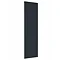 Reina Bova Vertical Double Panel Aluminium Radiator - Anthracite Large Image