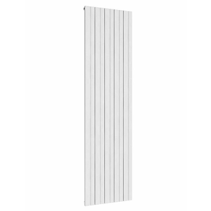 Reina Bova Vertical Double Panel Aluminium Radiator - White Large Image