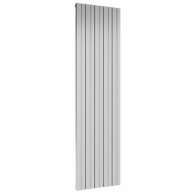 Reina Bova Vertical Single Panel Aluminium Radiator - Polished Large Image