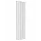 Reina Bova Vertical Single Panel Aluminium Radiator - White Large Image