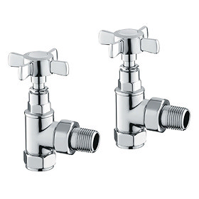 Reina Bronte Traditional Angled Radiator Valves Large Image