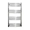 Reina Capo H1600 x W400mm Chrome Curved Electric Towel Rail Large Image