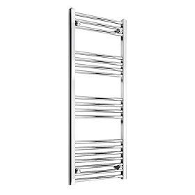 Reina Capo H1600 x W500mm Chrome Flat Electric Towel Rail Large Image