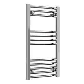 Reina Capo H800 x W400mm Chrome Curved Electric Towel Rail - Standard Element
