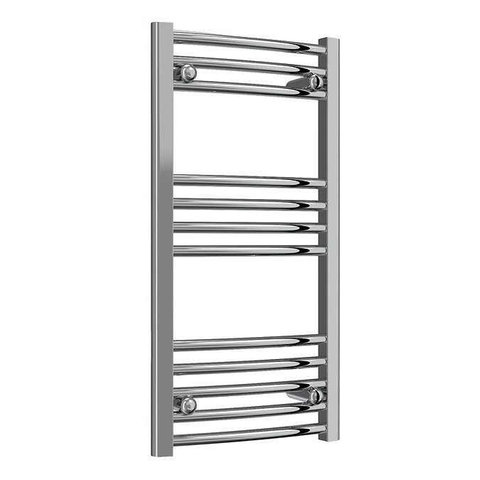 Reina Capo H800 x W400mm Chrome Curved Electric Towel Rail - Standard Element