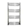 Reina Capo H800 x W500mm Chrome Curved Electric Towel Rail Large Image