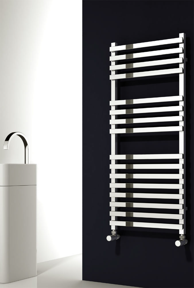 Reina Carina Steel Designer Radiator - Chrome Large Image