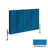 Reina Colona 2 Column Horizontal Radiator - 500 x 785mm - Middle Sky Blue Large Image
