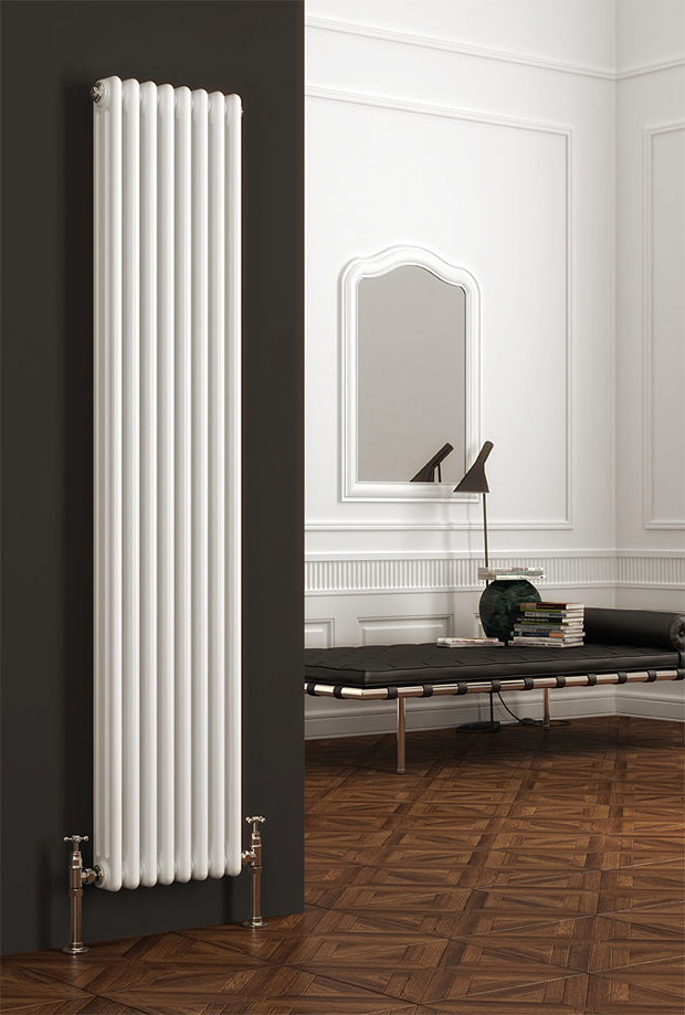 Reina Colona 3 Column Vertical Radiator White Victorian Plumbing