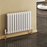 Reina Coneva Horizontal Steel Designer Radiator - White Large Image