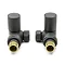 Reina Crova Corner Radiator Valves - Anthracite Large Image