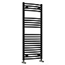 Reina Diva Curved Towel Rail - Black Large Image