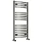 Reina Diva Curved Towel Rail - Chrome Profile Large Image