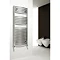 Reina Diva Curved Towel Rail - Chrome Large Image