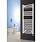 Reina Diva Curved Towel Rail - White Profile Large Image