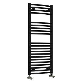 Reina Diva Flat Towel Rail - Black Large Image