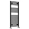 Reina Diva Flat Towel Rail - Black Large Image