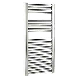 Reina Diva Flat Towel Rail - Chrome Large Image