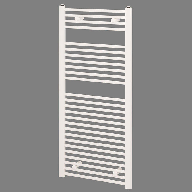 Reina Diva Flat Towel Rail - White Large Image