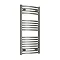 Reina Diva H1200 x W400mm Chrome Curved Electric Towel Rail Large Image