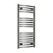 Reina Diva H1200 x W500mm Chrome Curved Electric Towel Rail Large Image