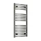 Reina Diva H1200 x W750mm Chrome Curved Electric Towel Rail Large Image